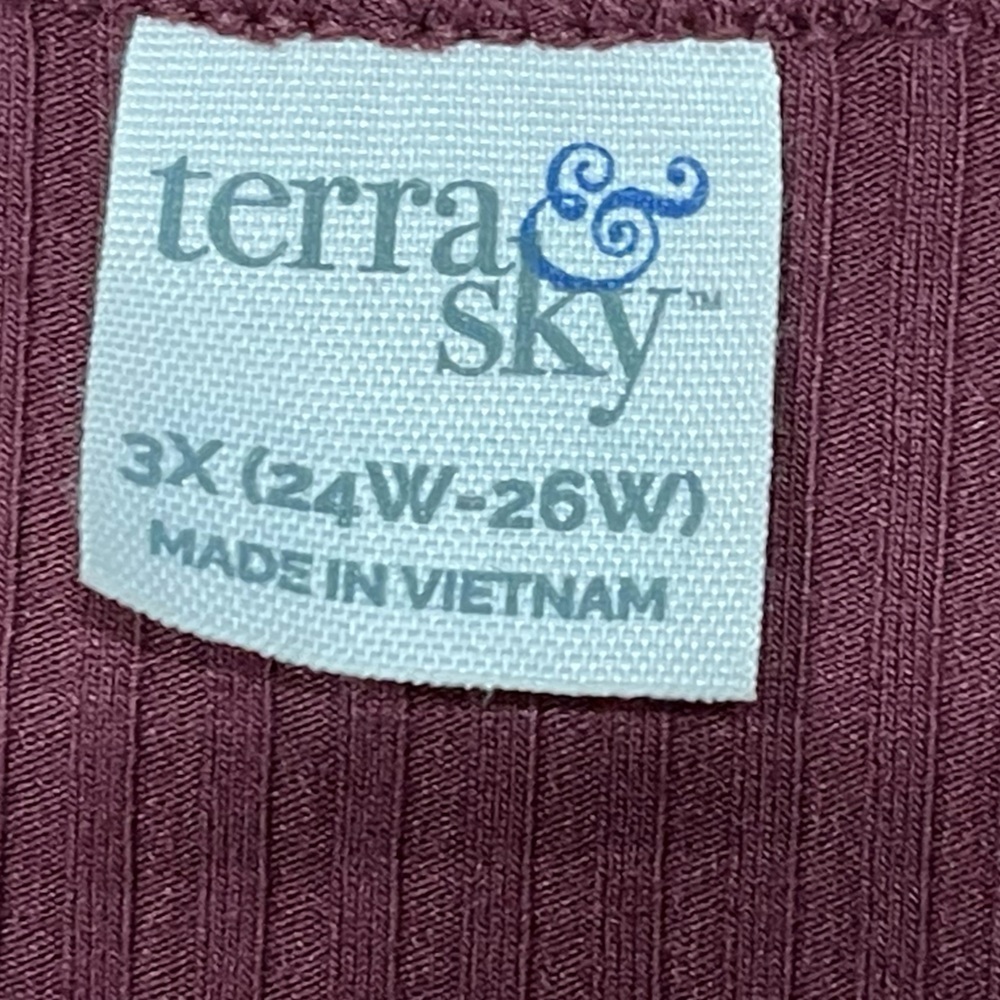 Terra & Sky Long Sleeve Burgundy Dress - Picture 6 of 11